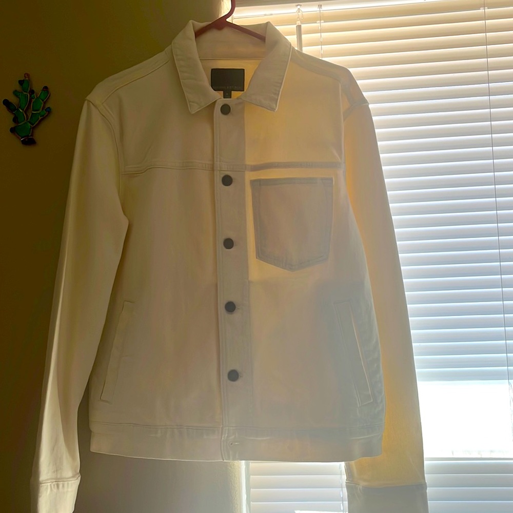 Ivory Denim Jacket Banana Republic NWT